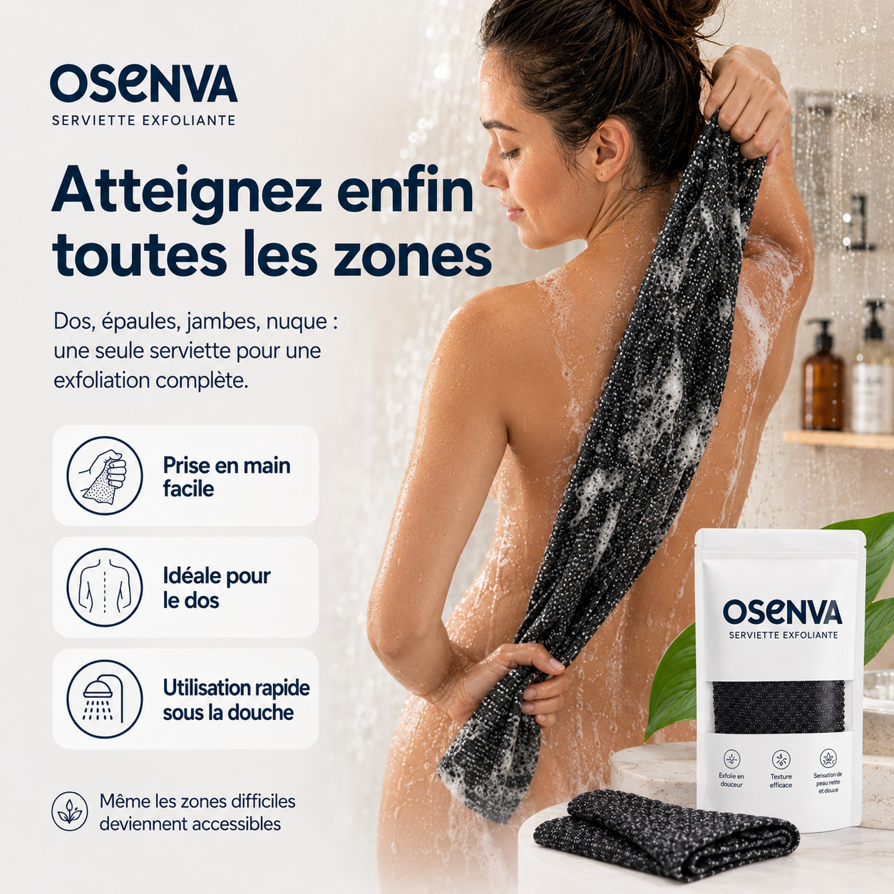 Serviette Exfoliante Corps Osenva®