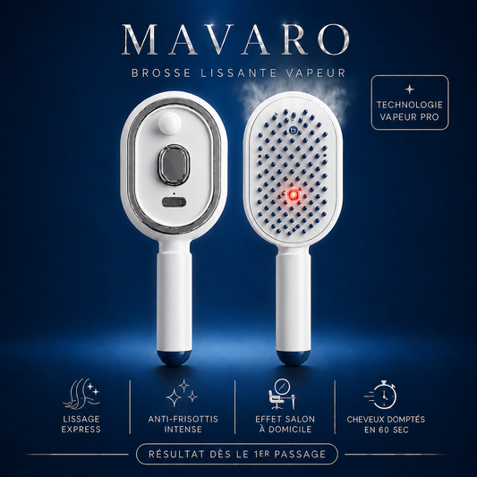Brosse lissante vapeur - Mavaro®